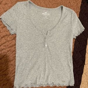 Hollister cropped shirt